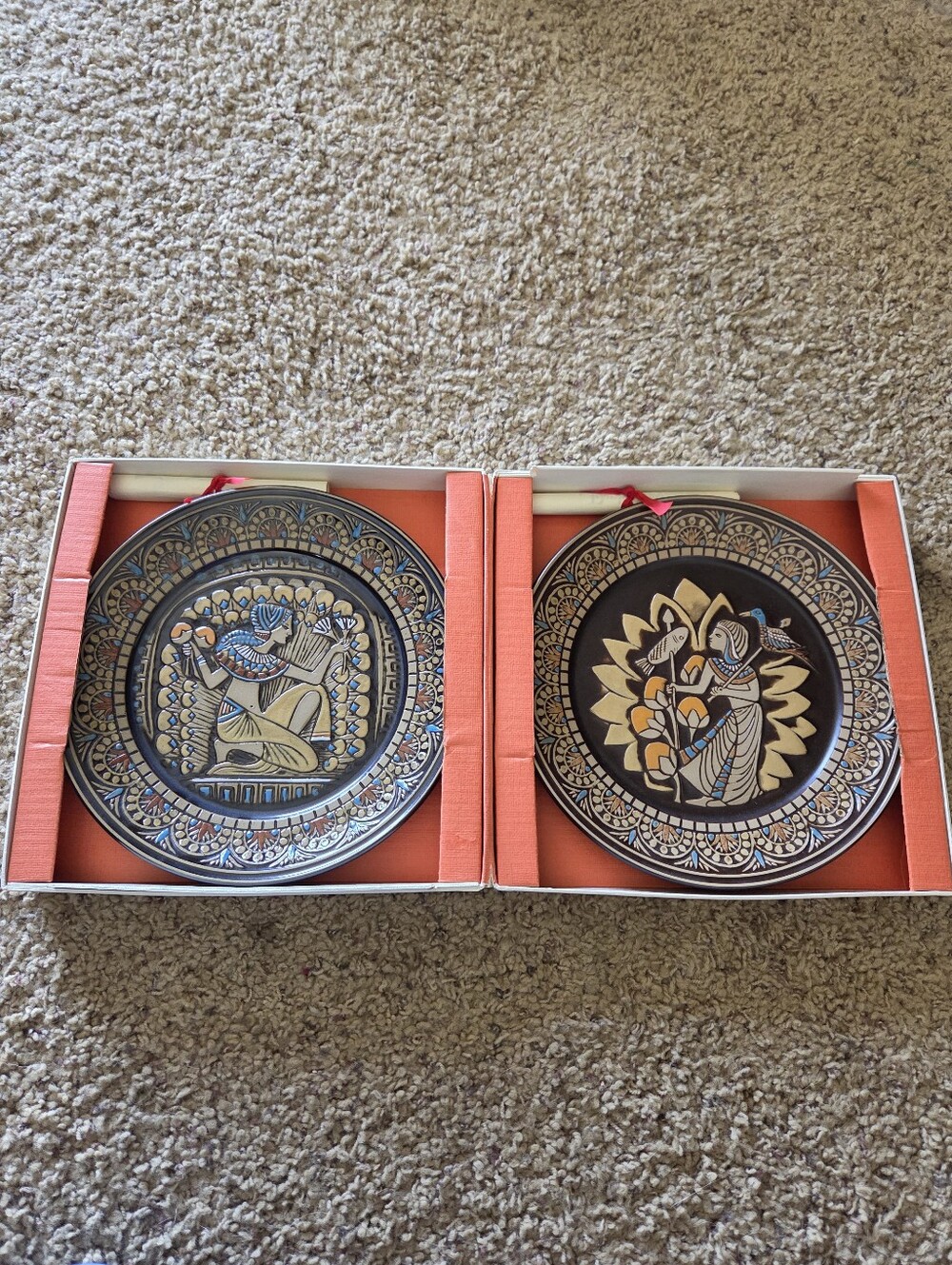 Denbyware Limited Edition Egyptian Collection – Numbered Set Of 2 Rare